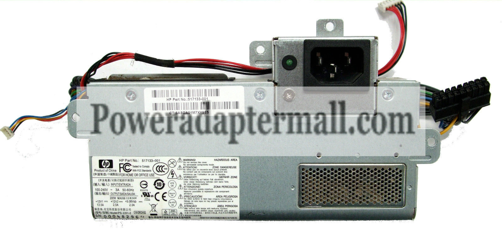 NEW 200W HP TOUCHSMART CTO 300-1200Z Power supply 517133-001 - Click Image to Close